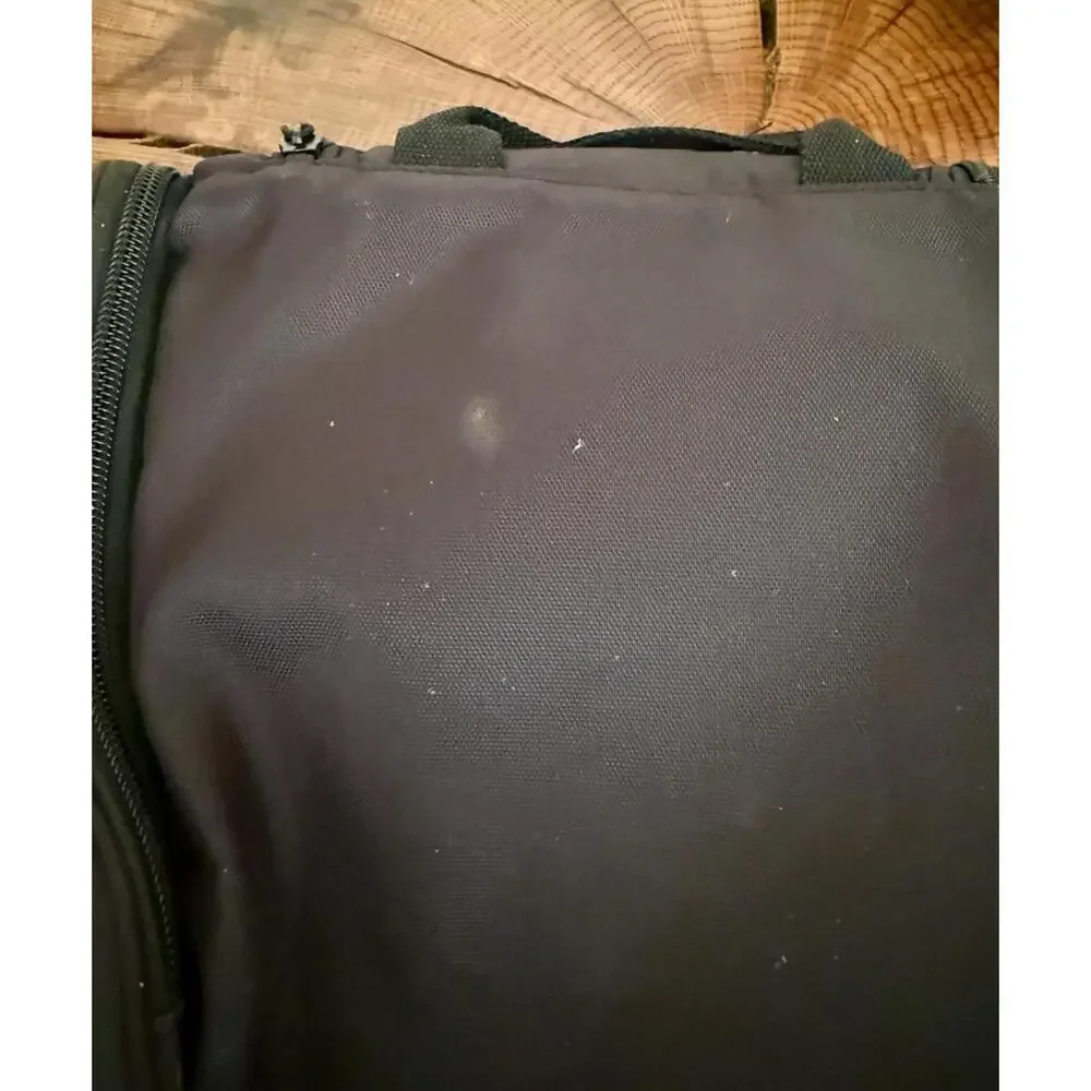 Vintage 1990s Ballistic Nylon Hanging Toiletry Bag Black Travel Organizer